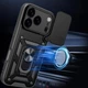 Чохол Primo Shockproof для Apple iPhone 17 Pro - протиударний, з підставкою і шторкою камери - Black - зображення 6