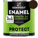 Эмаль антикоррозийная 3 в 1 Kompozit PROTECT коричневый 2,7 кг - изображение 1