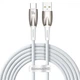 Кабель Baseus Glimmer Series Fast Charging Type-C 100W (2m) white - зображення 1