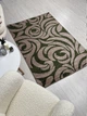 Ковер с невысоким ворсом Espresso 1.5х2.3 м. Beige\Green 02575A - изображение 4