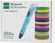 3D-ручка RZTK ArtPen з різнокольоровим еко-пластиком 250 м + Аркуші з трафаретами Blue - зображення 15