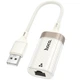 Перехідник HOCO UA41 USB - RJ45 (білий apricot) - изображение 1