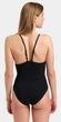 Купальник закрытый для женщин Arena MESH PANELS SWIMSUIT CLOSED BA черный Женщины 42 006661-500 - изображение 2