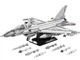 Конструктор Reobrix 33027 Реактивный самолет F16 Fighting Falcon 1337 деталей - изображение 1