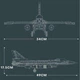 Конструктор Reobrix 33027 Реактивный самолет F16 Fighting Falcon 1337 деталей - изображение 11