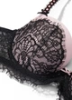 Комплект Victoria’s Secret Чорний з рожевим 34C-S - зображення 4