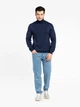 Водолазка чоловіча синя з бавовняної тканини Arber Roll-neck FF N-AVT142 XXL зріст 5 синій (M10.40.09.531) - зображення 2