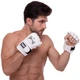 Рукавички для змішаних єдиноборств MMA на липучці S шкіра TOP KING Extreme білий TKGGE - зображення 3