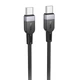 Дата кабель HOCO X109 Energy silicone Type-C to Type-C 60W (1m) (Black) (243336) - изображение 1