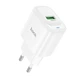 Сетевое зарядное устройство HOCO C140A Smart QC3.0 (1USB/3A) (White) (208659) - изображение 1