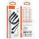 Дата кабель HOCO X123 Victory 3in1 Type-C to Lightning/Type-C/MicroUSB 3A (1m) (Black) (243503) - изображение 2
