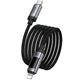 Дата кабель HOCO U148 Lord with display Type-C to Lightning 27W (1.2m) (Black) (243537) - изображение 3