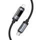 Дата кабель HOCO U148 Lord with display Type-C to Lightning 27W (1.2m) (Black) (243537) - изображение 6