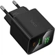Мережевий зарядний пристрій HOCO CS84A Excellent with digital display PD30W+QC3.0 (1USB-A/1C) (Black) (243553) - зображення 5