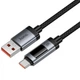 Дата кабель HOCO U148 Lord with display USB to Type-C 100W (1.2m) (Black) (243539) - изображение 3