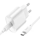 Сетевое зарядное устройство HOCO C109A Fighter PD20W (1USB-C) + кабель Type-C to Type-C (White) (243515) - изображение 3