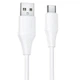 Дата кабель HOCO X124 Bien silicone USB to Type-C 3A (1m) (White) (243547) - зображення 1