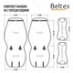 Комплект премиум накидок для сидений BELTEX Barcelona Капучино (BX83300) - изображение 9
