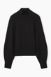 Джемпер жіночий COS batwing-sleeve merino wool jumper 1214495003 M Чорний - изображение 1