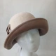 Фетровая шляпа Helen Line One size бежевая с коричневый 138-2 - изображение 3