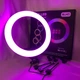 Кольцевая LED лампа RGB MJ45 Ring 45 см комплектация адаптер со встроенным кабелем, держатели для телефона, пульт - изображение 17