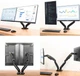 Настольный кронштейн для двух мониторов 535 мм 17"-30" NB F160 с поворотом на 360° и нагрузкой до 9 кг, алюминиевый - изображение 9
