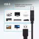 Кабель ColorWay USB 2.0 AM to BM Print Cable 2 м Black (CW-CBUB072-BK) - изображение 10
