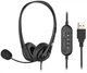 Гарнітура ПК стерео On-ear CH11 USB, omni-mic, 2м, чорний 2E (2000003205714) - зображення 1