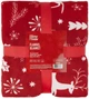 Плед Christmas Flannel 160х200см, 100% полиэстер, олени, красный ARDESTO (2000003211524) - изображение 1