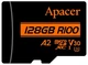 Карта памяти microSD 128GB C10 UHS-I U3 A2 R100/W80MB/s + SD Apacer (2000003207169) - изображение 1