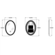 Зеркало Zerix Fusion MV01-50x70 с LED Touch, Anti-fog, димером, регулятором яркости (ZX6067) - изображение 7