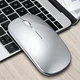 Беспроводная аккумуляторная тонкая бесшумная мышка Dual-mode mouse 2.4 ГГц+Вluetooth 5.0 Silvery - изображение 6
