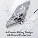 Чехол для iPhone 17 Pro Rock Crystal Magsafe Shield Transparent Magnetic Protection Case Прозрачный - изображение 8