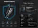 Зарядний пристрій ASOMETECH RCE-6501 65Wmax GAN (PPS, PD3.0, QC4+) порти 2TypeC + 1USB Black (43616) - зображення 3