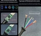 Универсальный кабель быстрой зарядки i2C Tu2 120W (Xiaomi, Oppo VOOC, Vivo) TypeC-TypeC 1.8m Black (43368) - изображение 3