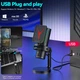 Ігровий мікрофон Yanmai GM7 USB-C з RGB-підсвічуванням/Конденсаторний мікрофон антивібраційне кріплення - изображение 7