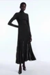Сукня жіноча COS pleated knitted turtleneck maxi dress 1203905001 XS Чорний - изображение 1