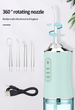 Ирригатор для полости рта ORAL IRRIGATOR 3 режима с насадками зеленый - изображение 3