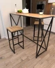 Барний табурет в стилі лофт EcoLoft Кросс DSP-1335-1 Дуб Аппалачі - зображення 3