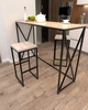 Барний табурет в стилі лофт EcoLoft Кросс DSP-1335-2 Дуб Кортона - зображення 2