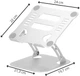 Підставка для ноутбука Springos з охолодженням Срібляста HA4005 (5907719473567) - зображення 12