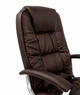 Офісне, комп'ютерне крісло Infinito Premium Comfort Brown з механізмом гойдання TILT та хромованою хрестовиною (до 120 кг) - зображення 6