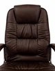 Офісне, комп'ютерне крісло Infinito Premium Comfort Brown з механізмом гойдання TILT та хромованою хрестовиною (до 120 кг) - зображення 7