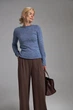 Женский лонгслив 2861 ТМ Triko Bakh 46-48 джинс (2861_jeans) - изображение 2
