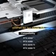 Адаптер EZDIY-FAB 12VHPWR 12+4 Pin предназначен для подключения видеокарт серии RTX 40 с угловым разъемом на 180° без гибки кабеля - изображение 7