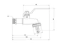 Кран шаровой для полива Thermo Alliance Standart 1/2" С ручка-рычаг SD140W15 - изображение 4