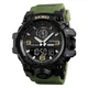 Часы наручные мужские SKMEI 1586AG ARMY GREEN, мужские армейские водостойкие тактические. Цвет: зеленый - изображение 7