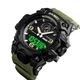 Часы наручные мужские SKMEI 1586AG ARMY GREEN, мужские армейские водостойкие тактические. Цвет: зеленый - изображение 10
