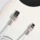 Кабель Baseus Cafule Metal Data Type-C 66W (1m) white CAKF000102 - изображение 2
