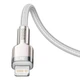 Кабель Baseus Cafule Metal Type-C to Lightning PD 20W (2m) white CATLJK-B02 - изображение 4